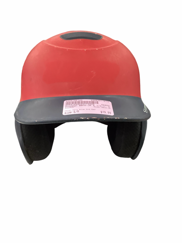 Used BoomBah BBH2-JR Batting Helmet No Mask Navy Blue And Red S/M 11613-S000185143