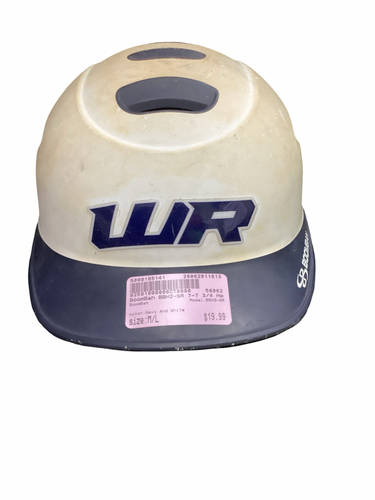 Used BoomBah BBH2-SR Batting Helmet No Mask Navy And White M/L 11613-S000185141