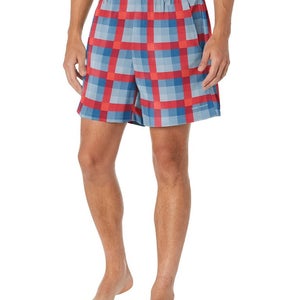 Columbia Super Backcast Water Shorts Men's Multicolor Gingham Swimwear UPS1049