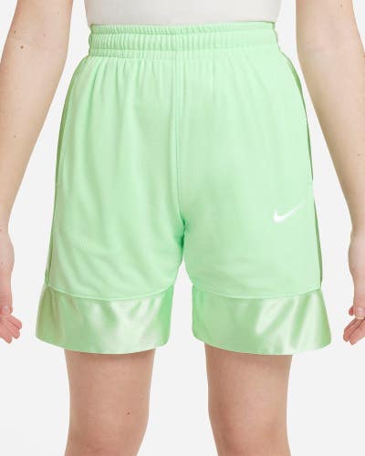 Nike Dri-Fit Elite 23 Shorts Youth XL Vapor Green Drawstring Waist Active UPS973
