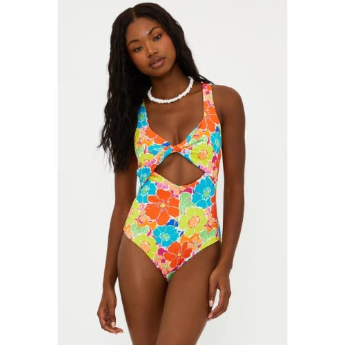 Beach Riot Tyler Swimsuit Women's XS Multi Keyhole Twist Front One Piece UPS953