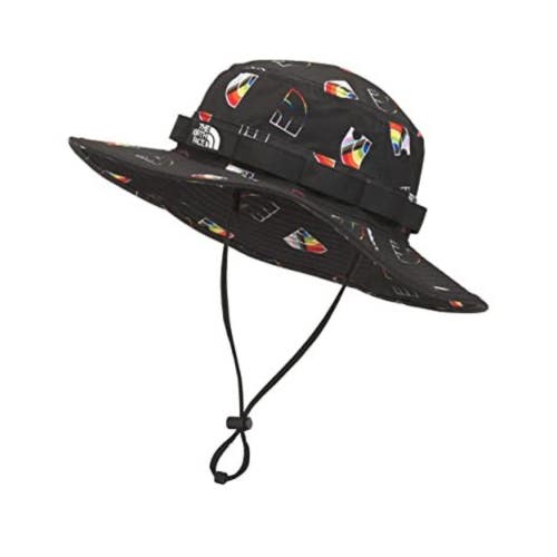 The North Face Class Sun Hat Women's Small Black Wide Brim Chin Strap UPS1235