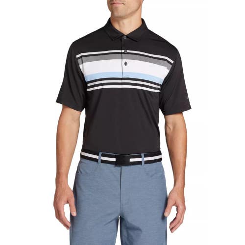 Walter Hagen Performance 11 Polo Shirt Men's Small Black Regular Fit UPS1100