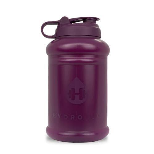 HydroJug Mini Water Bottle Unisex 73 Oz Plum Purple Loop Cap Leakproof UPS1078