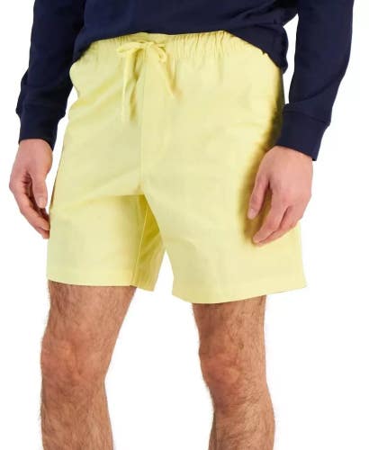 Club Room Shorts Men's 2XL Lemon Cotton Stretch Drawstring Waist Summer UPS1041