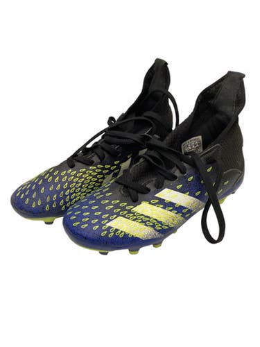 Used Adidas Predator Soccer Cleats Black And Navy Blue Youth 12.0 11443-s000205791