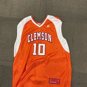 Used Clemson Basketball Jersey Basketball Adult Top Orange Lg 11614-s000237170