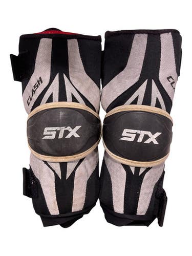 Used Stx Clash Lacrosse Arm Pads Guards Grey Sm 11847-s000035703
