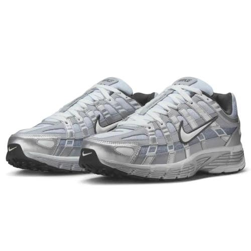 Nike P-6000 IH4465-095 Sneakers Mens 9.5 Metallic Silver Lifestyle Shoes RHS8837