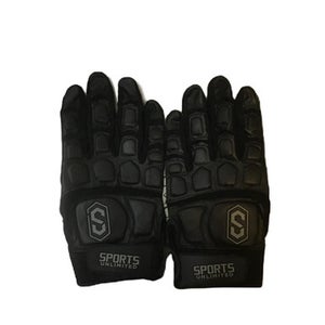 Used Sports Unlimited Football Gloves Black Lg 11730-s000071794