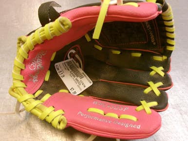Used Rawlings Players Series Bb Sb Glove Rh Throw Pink 9 1 2" 11339-s000202587