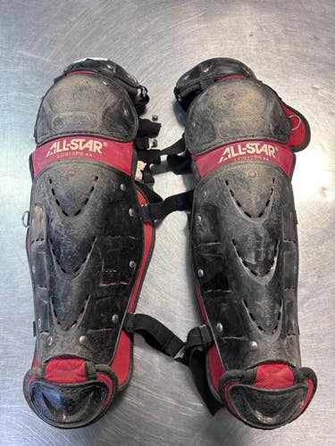 Used All Star Shin Guards Catchers Leg Guards Black Junior 11868-s000069693