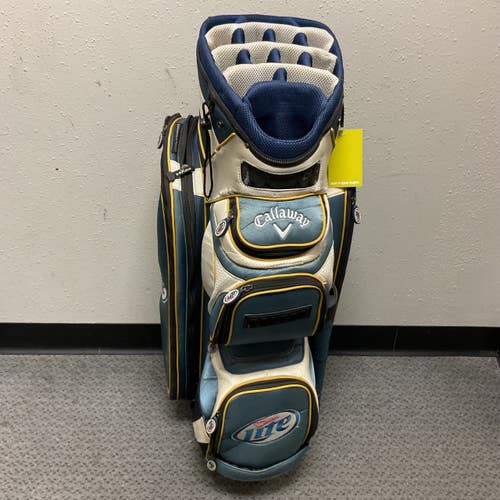 Used Callaway MILLER LITE Mens Cart Bag Navy Blue 11855-S000206426