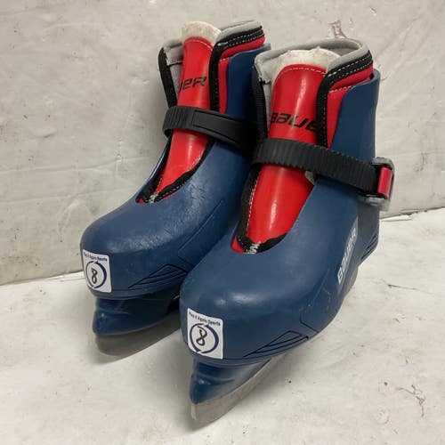 Used Bauer 8/9 Boys Softboot Skate Navy Blue Youth 08.0 11855-S000206398