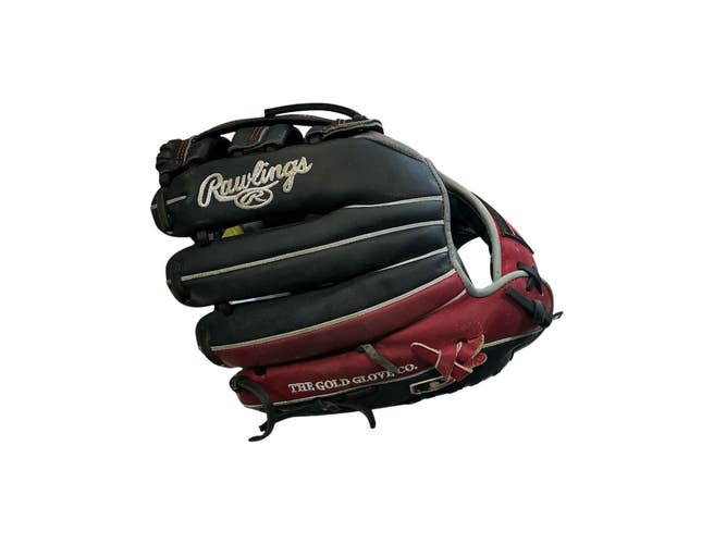 Used Rawlings REDS HEART OF THE HIDE BB/SB Glove RH Throw Red 11 1/2" 11873-S000243063