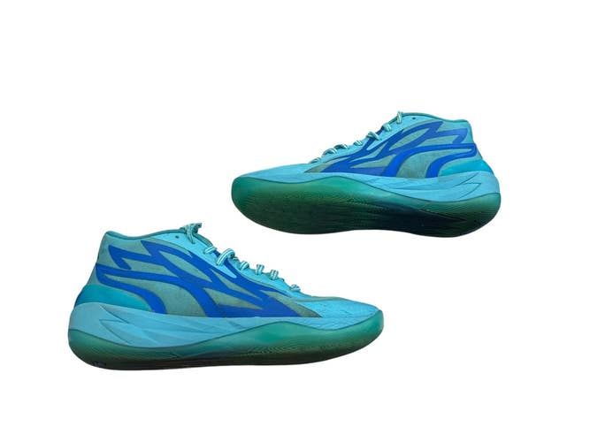 Used Puma LAMELLO Basketball Shoes Carolina Blue Senior 10.5 11873-S000243056