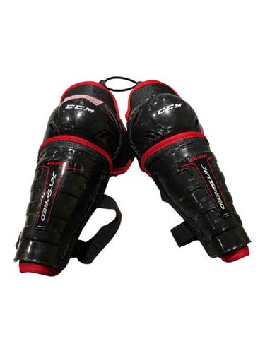 Used Ccm Jetspeed Edge Youth Shin Guards Black 8" 11847-s000035965