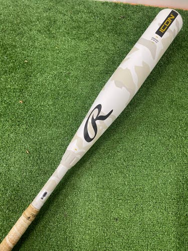 2025 Rawlings Icon Composite Bat USSSA Certified (-8) Composite 23 oz 31" (Used)
