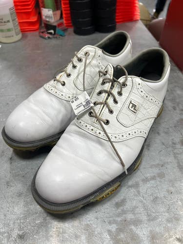 Used Foot Joy Mens Golf Shoes White Senior 10 11337-s000488126