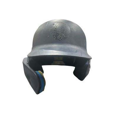 Used Rawlings Mach Jr W Jaw Batting Helmet No Mask Navy Blue One Size 11375-s000378105