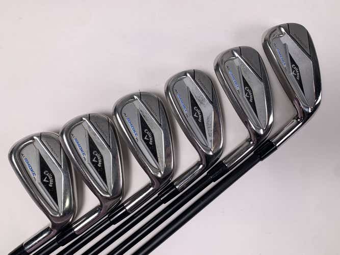 Callaway Paradym Ai Smoke HL Iron Set 6-PW+GW KBS Max Graphite Iron 55 Senior RH