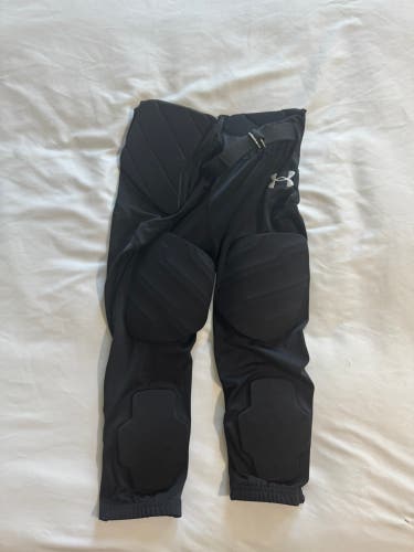 Black Men's Medium Adult Under Armour Game Pants (New)