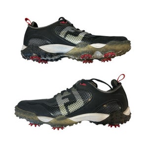 Used Foot Joy Mens Golf Shoes Black Senior 8.5 11873-s000211090
