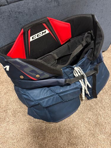 Senior Large CCM Pro Goalie Pants (Navy)