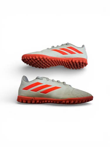 Used Adidas Soccer Indoor Shoes Orange And White Junior 03 11873-s000221125