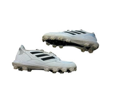 Used Adidas Pure Hustle Bb Sb Cleats White Senior 5 11873-s000219464