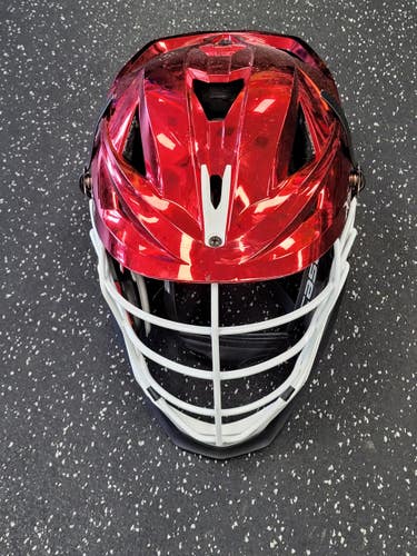 Used Cascade XRS PRO Lacrosse Helmet Red One Size 11849-S000041542