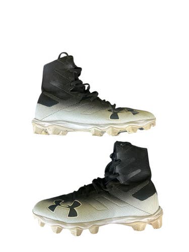 Used Under Armour Bb Sb Cleats Black And White Senior 8 11873-s000229735