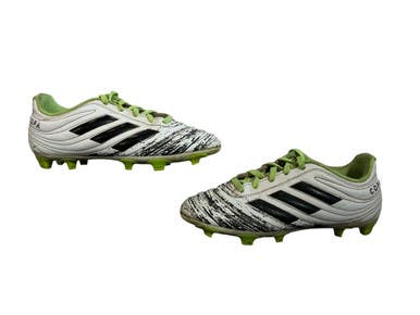 Used Adidas Soccer Cleats Green And White Junior 02 11873-s000221805