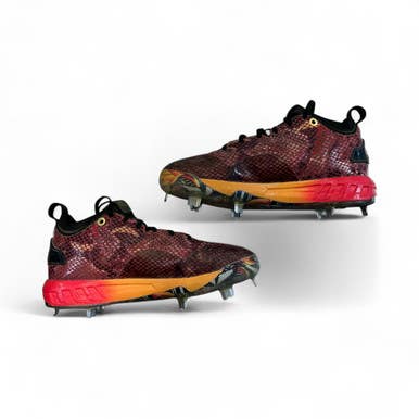 Used Adidas Metal Cleats Bb Sb Cleats Red Senior 7.5 11873-s000163743
