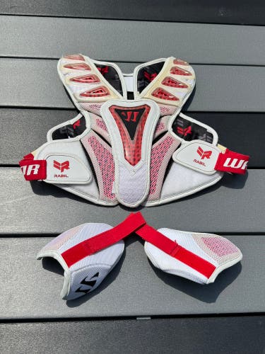 Small Adult Warrior Rabil Shoulder Pads (Used)