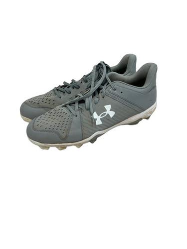 Used Under Armour Leadoff Mens 14 Bb Sb Cleats Grey 11692-s000152102