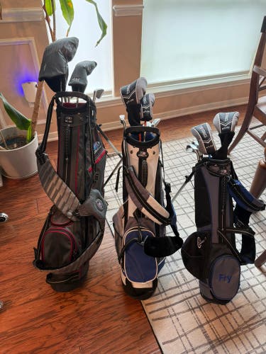 US Kids Golf Ultralight Bundle - UL45, UL51, UL60 - 3 Complete Sets with Bags (Used)