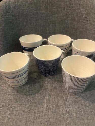 Royal Doulton Pacific Collection Mugs Lot of 6 Discontinued Set