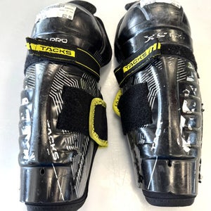 Used Ccm Xf Pro Youth Shin Guards Black 9" 11860-s000310202