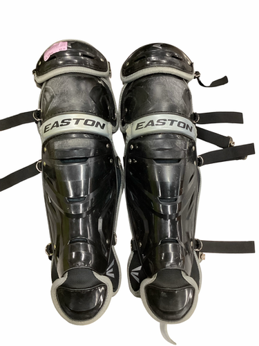Used Easton Gametime Catchers Leg Guards Black Intermed 11613-s000183636