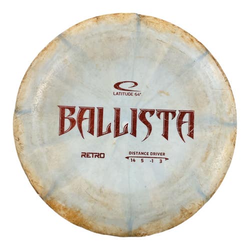 Used Latitude 64 RETRO BALLISTA Disc Golf Driver Grey 11450-S000514770