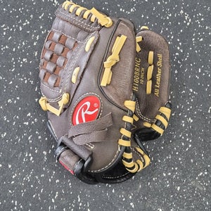 Used Rawlings H100brnc Bb Sb Glove Rh Throw Brown 10" 11849-s000040668