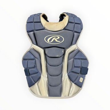 Used Rawlings Catchers Chest Protector Navy Blue Adult 11375-s000378351