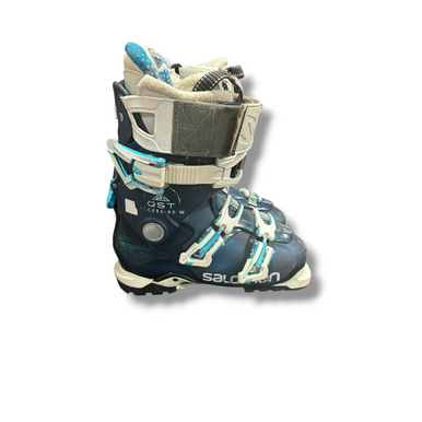 Used Salomon Qst Access 80w Womens Dh Ski Boot Navy Blue 225 Mp - J04.5 - W5.5 11375-s000378333