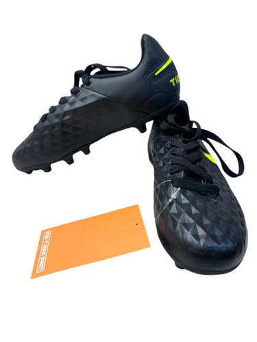 Used Nike Tiempo Soccer Cleats Black Junior 03.5 11835-s000209042