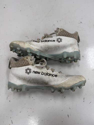 Used New Balance Lax Cleats Girls White Junior 03 11860-s000310256