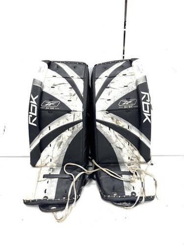 Used Reebok 5k Goalie Leg Pads Senior Black 34" 11860-s000310239