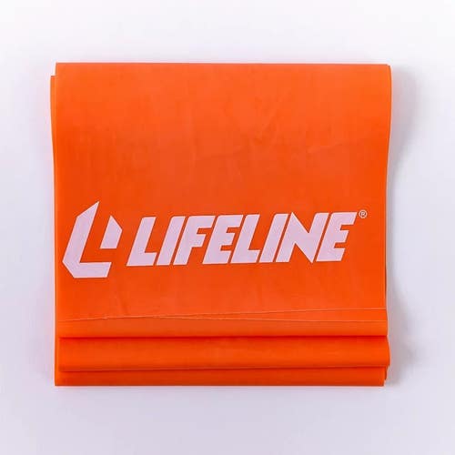 New Lifeline Flat Resistance Band LVL 2 Orange  11450-LFLLLFBL2