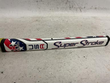 Used Super Stroke Traxion Pistol Gt 1.0 Putter Grip White Red Navy 11855-s000205068