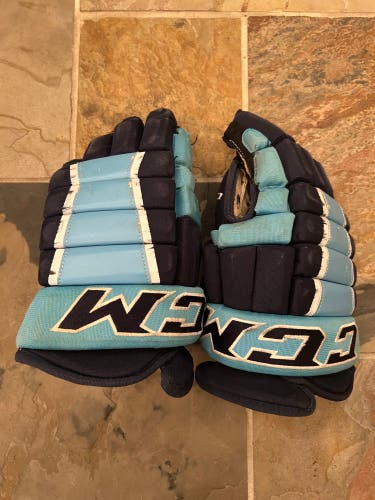 Used CCM 14” Pro Stock Hockey gloves - HG4PC